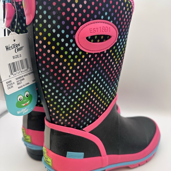 Western Chief Other - 🌈 Western Chief Kids Rain Boots Polka Dot Waterproof NWT